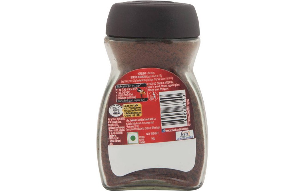 Nescafe Classic Pure Coffee   Glass Bottle  50 grams